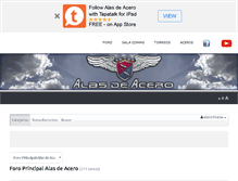 Tablet Screenshot of alasdeacero.com